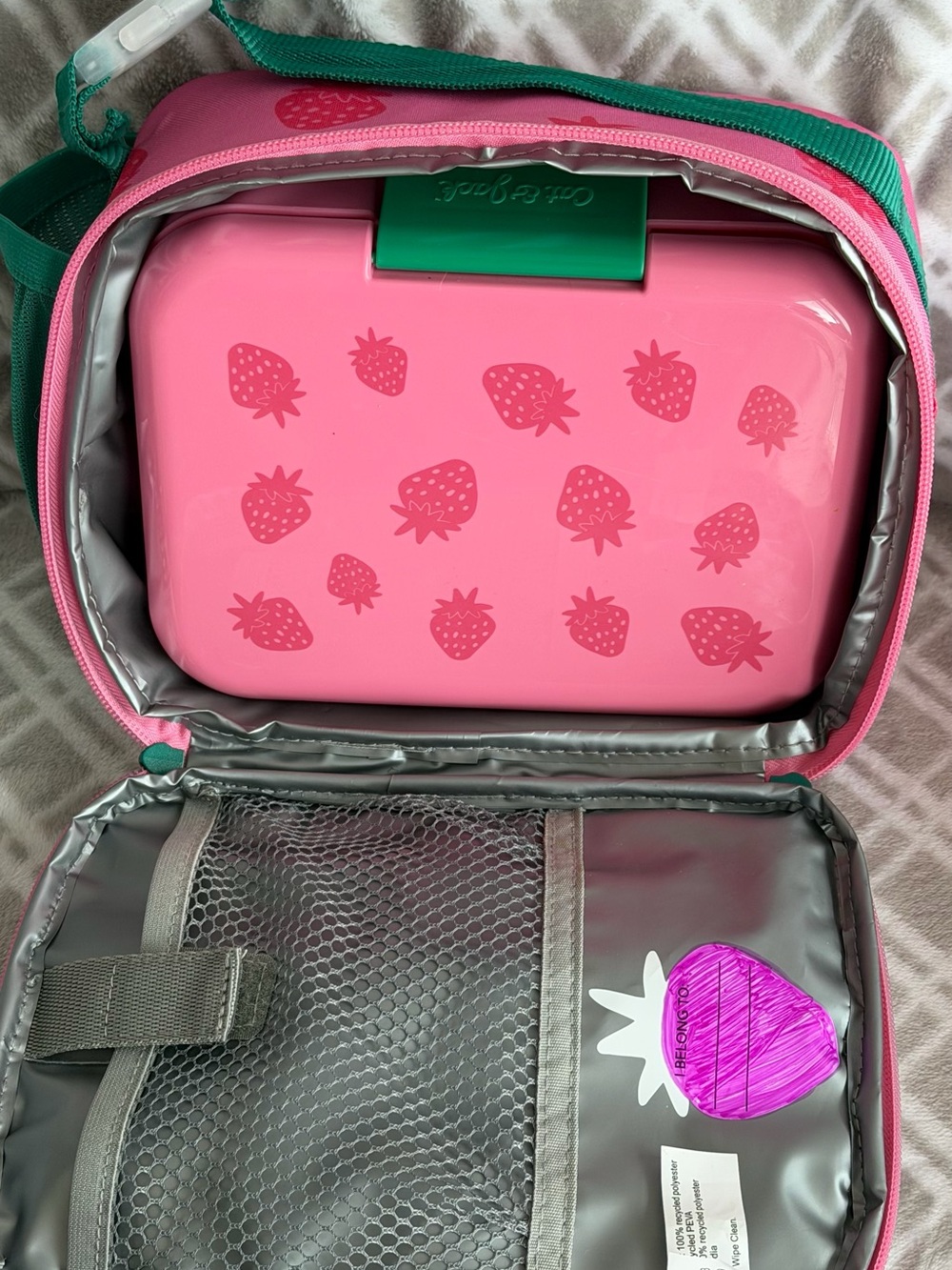 Kids Pink Strawberry Backpack Set - Brand: Cat & Jack - Picture 10 of 10